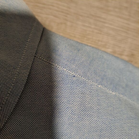 Ralph Lauren Yarmouth Button Shirt Mens 17/34 Blue 100% Cotton - Picture 9 of 9